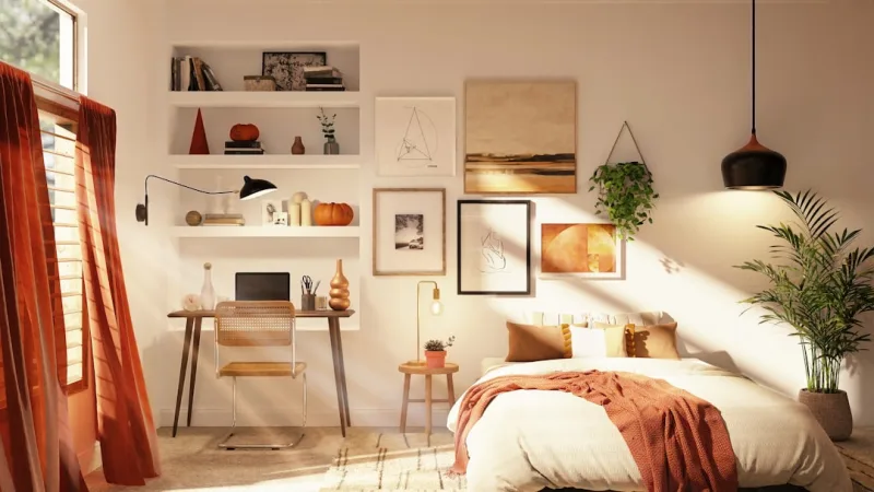 Renter-Friendly Bedroom Decor: No Holes, No Paint