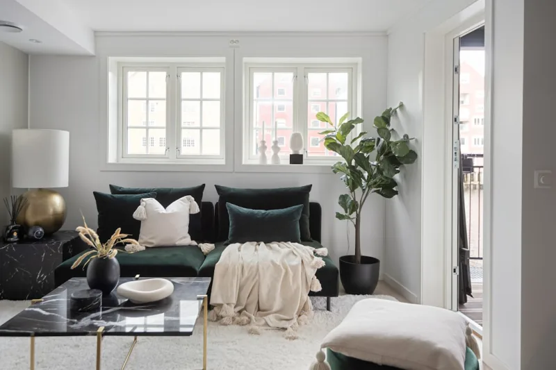 Budget Apartment Makeover: Paint, Rugs & Lighting Swaps