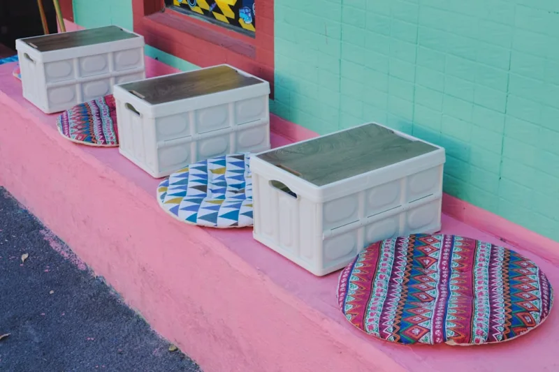 DIY Boho Patio Storage Ideas Using Natural Materials