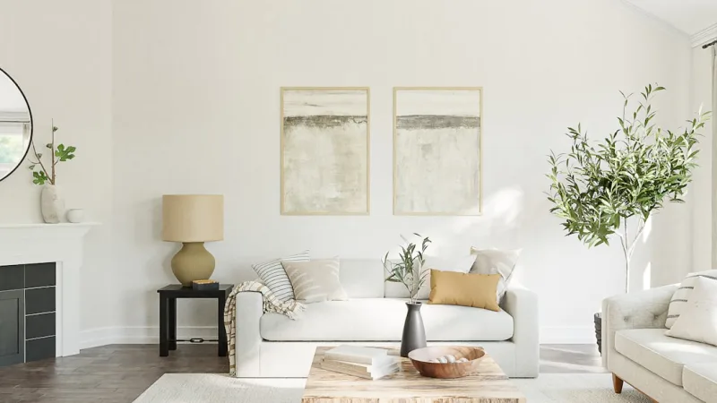 Renter-Friendly Living Room Makeover: No Holes Needed