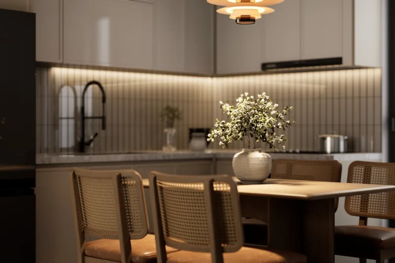 High-End Kitchen Setup That Stays Warm and Cozy